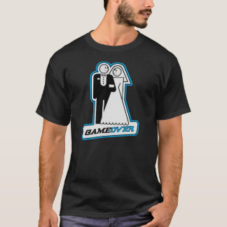 Spel över Bröllop Bride & Groom TShirt (blå) Tee
