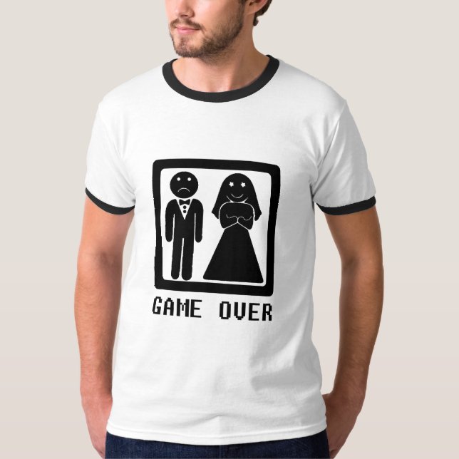 Spel över (giftermål) t-shirt (Framsida)