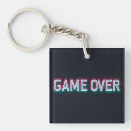 Spel över Neon-signatur | Retro Glowing Arcade Des
