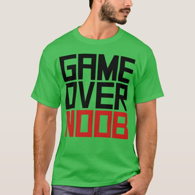 Spel över Noob-flicka T Shirt (Framsida)