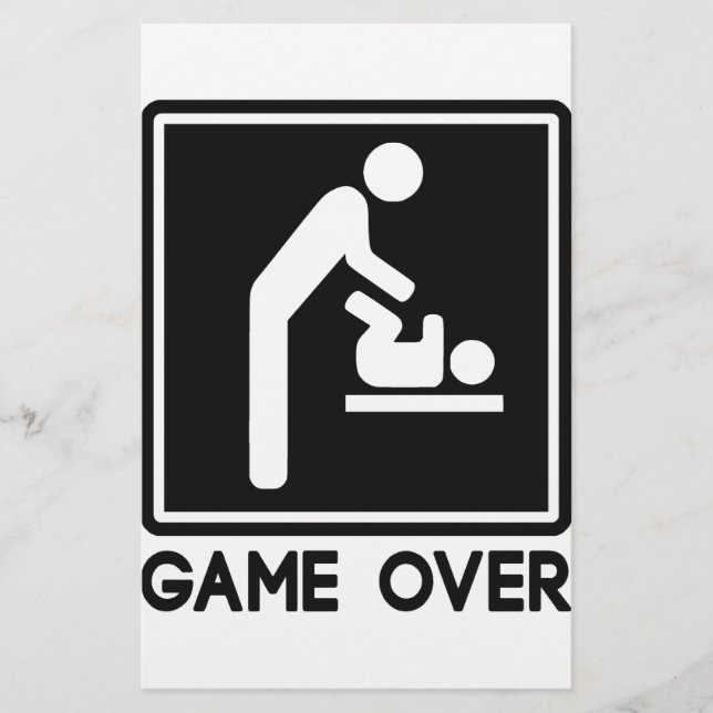 Spel över Nyfödd bebis för överordnad Pappa (Framsida)