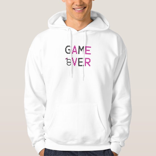 Spel över ring bröllop T-Shirt Hoodie (Framsida)