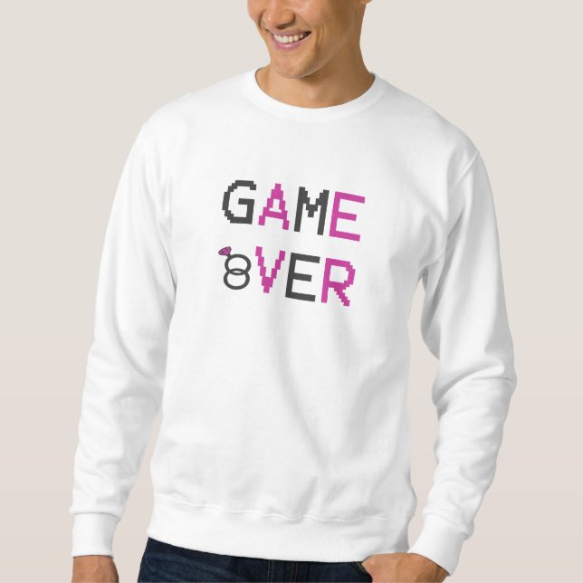 Spel över ring bröllop T-Shirt Hoodie Lång Ärmad Tröja (Framsida)