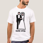 Spel över t-shirt<br><div class="desc">Lustigt Bachelor-party t-shirt för brudgummen i går kväll!</div>