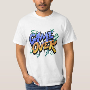 Spel över T-skirt - Retro Gamer-spelgrafik T Shirt