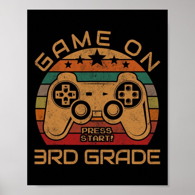 Spel på 3:e Klass-spelets första speldagspatent ti Poster (Framsidan)