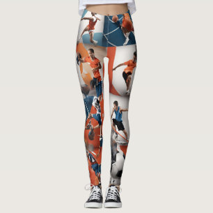 Spel på 3D-idrottsikonens legering Leggings