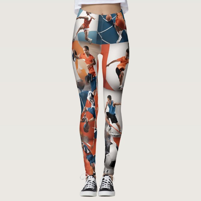 Spel på 3D-idrottsikonens legering Leggings (Framsida)