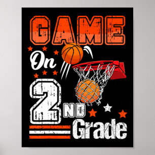 Spel på andra Basketball Back to school Secon Klas Poster