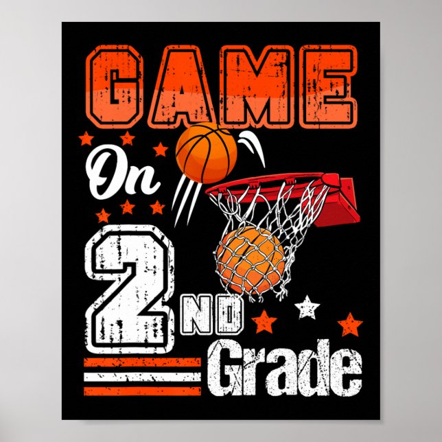 Spel på andra Basketball Back to school Secon Klas Poster (Framsidan)