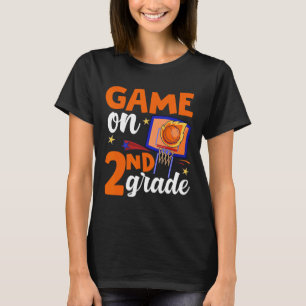 Spel på andra Klass-basketboll Back to school Stud T Shirt