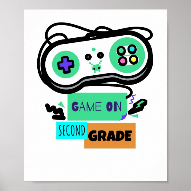 Spel på andra Klass - första dagen på andra Klass- Poster (Framsidan)