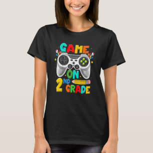 Spel på andra Klass-spelspelspelaren Back to schoo T Shirt