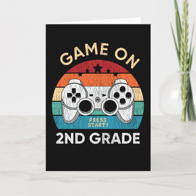 Spel på andra Klass-videospelaren Back to school Kort (Framsida)