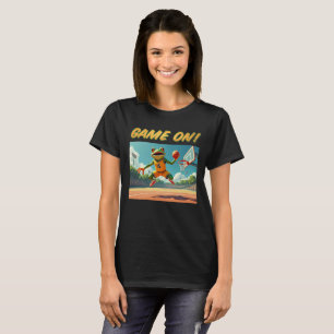 Spel på basketboll Frog Kvinnor svart T-shirt