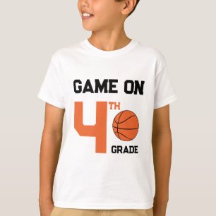 Spel på basketboll i bak-till-skolan, lägg till Kl T Shirt