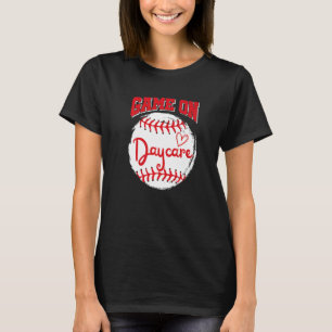 Spel på Daycare Baseball Back to school T Shirt