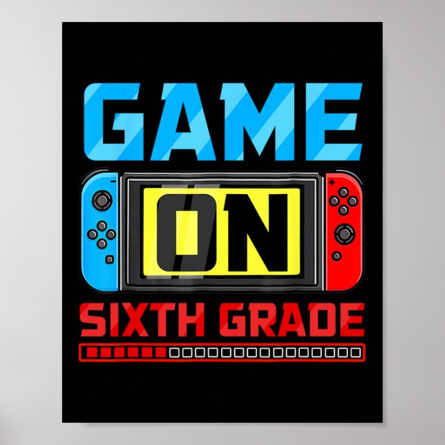 Spel på den sjätte Klass-spelaren Back to school f Poster (Framsidan)