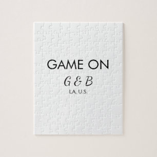 Spel på ett par namn bröllopsfest ställe City g Pussel