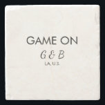 Spel på ett par namn bröllopsfest ställe City g Stenunderlägg<br><div class="desc">utformning</div>