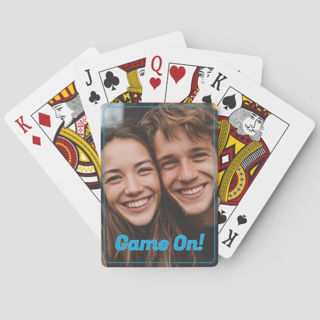 Spel på familjefoto casinokort (Baksidan)