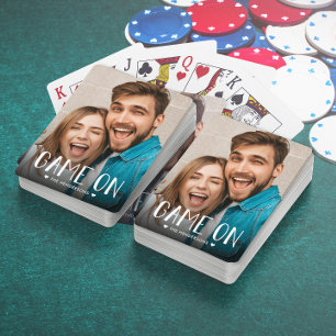 Spel på familjefoto casinokort