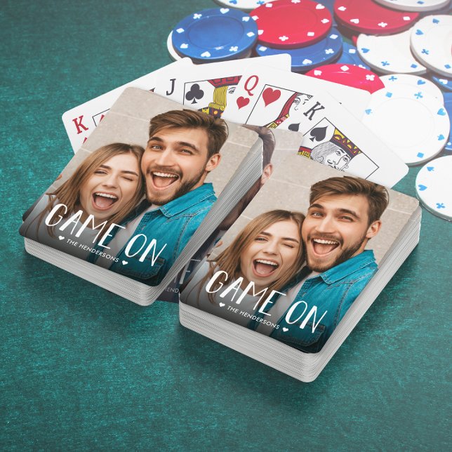 Spel på familjefoto casinokort (Skapare uppladdad)