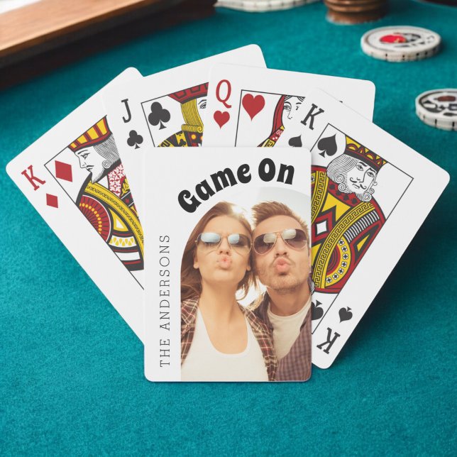 Spel på familjefoto casinokort (Skapare uppladdad)