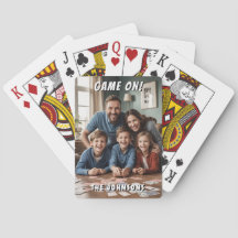 Spel på familjefoto