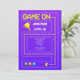 Spel på födelsedagen inbjudningar