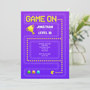 Spel på födelsedagen inbjudningar