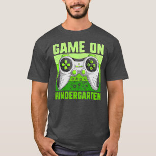 Spel på Kindergarten Funny Back to school Gamer T Shirt