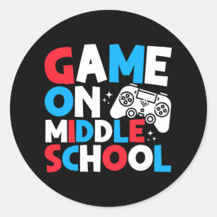 Spel på Mitten School Klass Funny Birthday-spel Runt Klistermärke