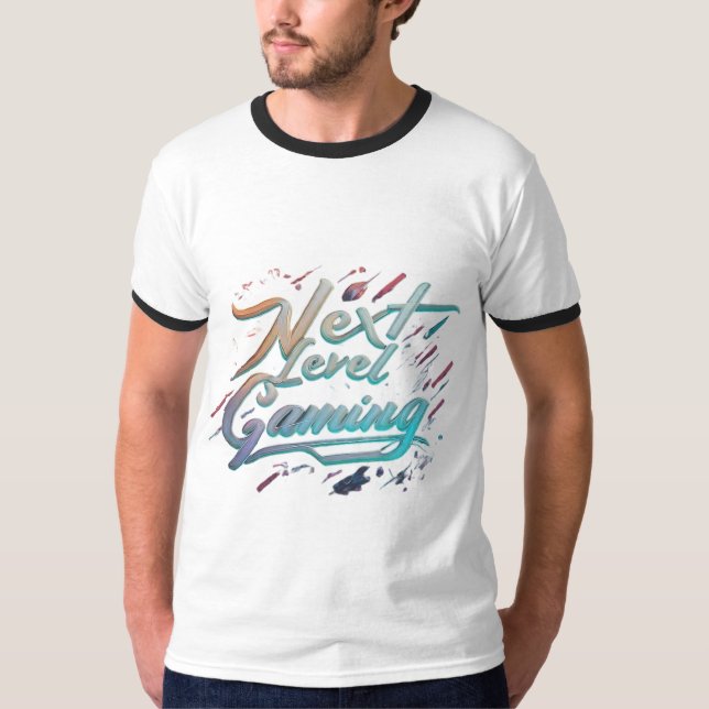 Spel på nästa nivå t shirt (Framsida)