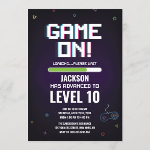 Spel på nivå upp inbjudningar