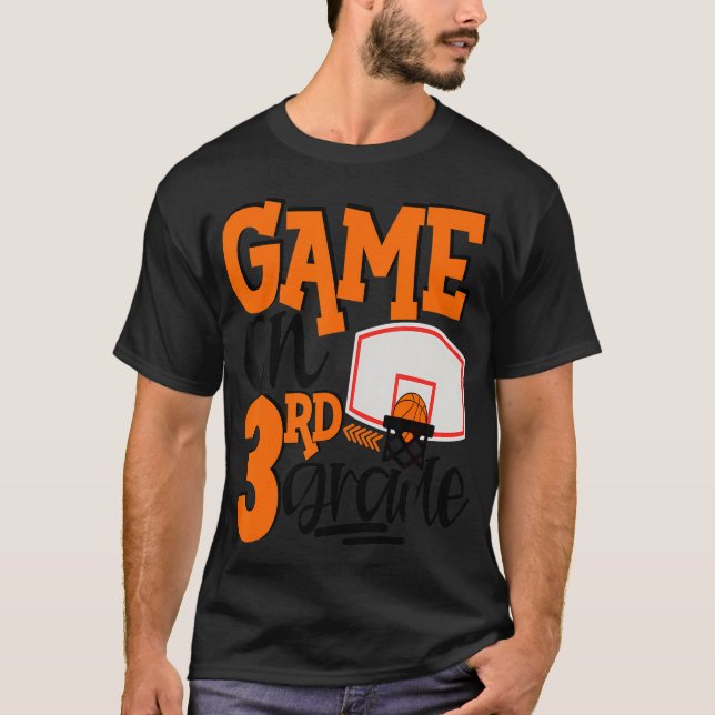 Spel på Roligt 3 Rd-Klass Basketball T Shirt (Framsida)