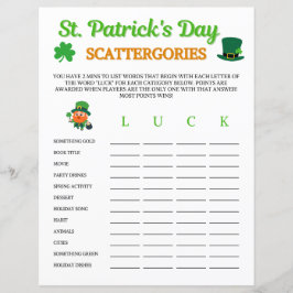 Spel på St. Patrick's Day Scattergories