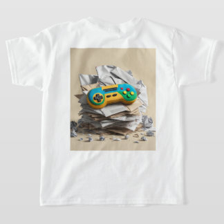 Spel på: T-Shirt för handskriven videohörndesign