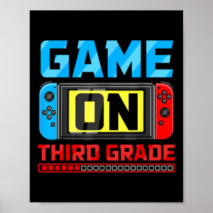 Spel på tredje Klass-spelaren Back to school först Poster