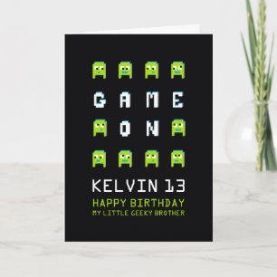 Spel på utomstående spelarbror 13-årsdag kort