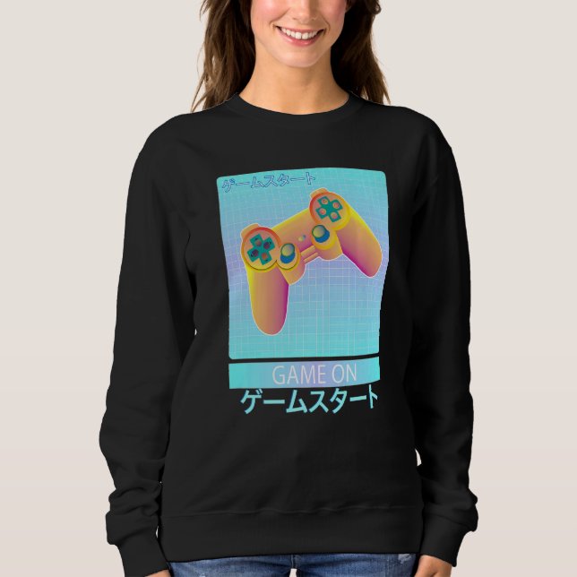 Spel på videospelsstyrenheten Retro Vaporwave Japa T Shirt (Framsida)