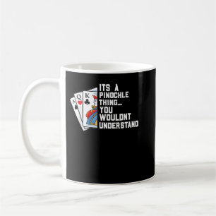 Spel Pinochle Player Gif Funny Pinochle Card-spel Kaffemugg