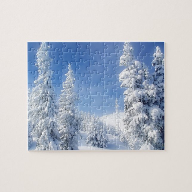 Spel Pussel-Vinter Scen Pussel (Horisontell)
