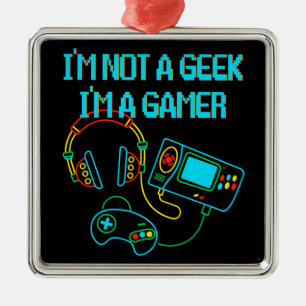 Spel Retro Neon Julgransprydnad Metall