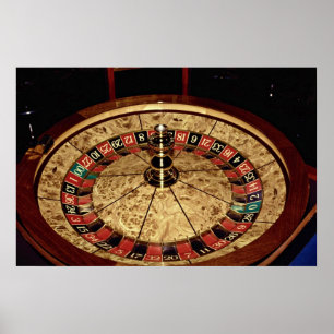 Spel, roulett poster