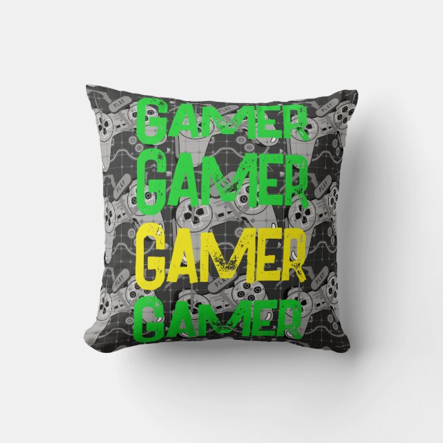 Spel, spelare, spelare, spelare, spelare T-Shirt Kudde (Framsida)