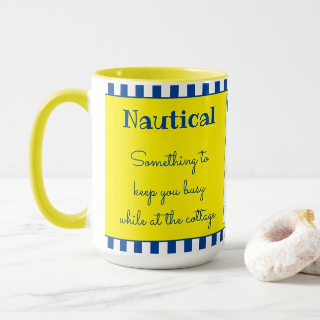 Spel Stil Nautical Themme Mugg (Med munk)