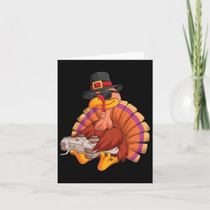 Spel Thanksgiving Turkiet Gamer Boys Kids Tonåring Kort
