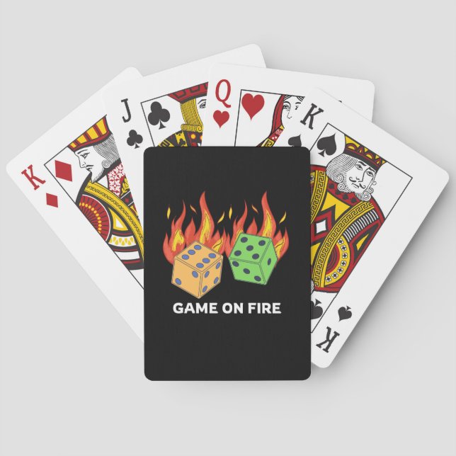 Spel vid brand casinokort (Baksidan)