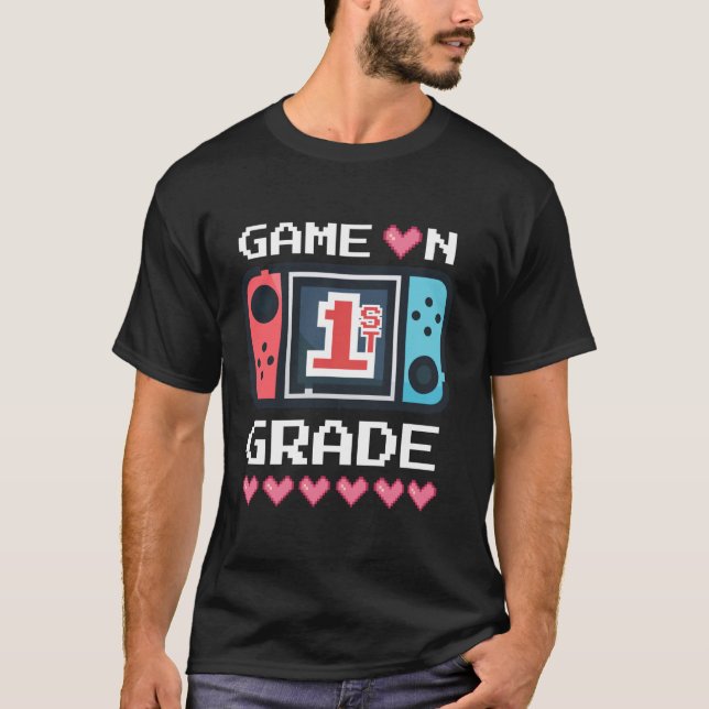Spel vid upplåsning av första Klass Back to school T Shirt (Framsida)